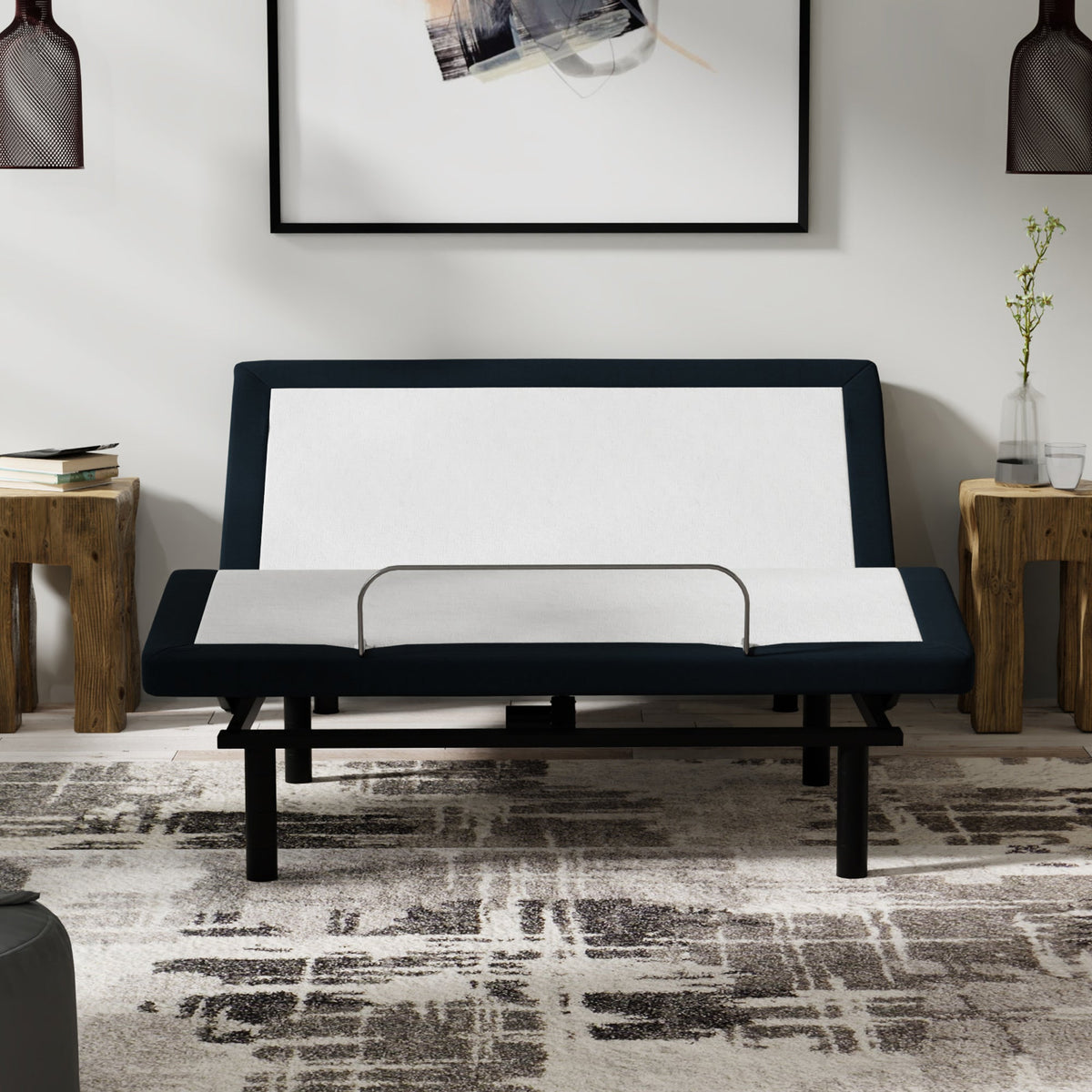 Bedplanet Model P Adjustable Bed with Dual Massage and USB Ports