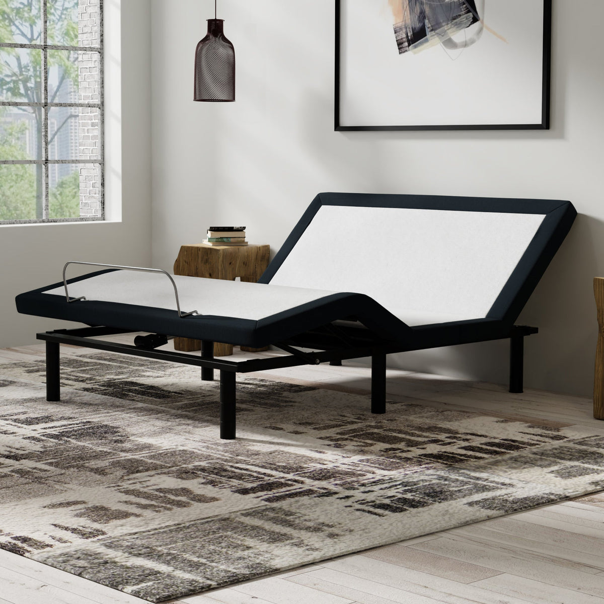 Bedplanet Model P Adjustable Bed with Dual Massage and USB Ports