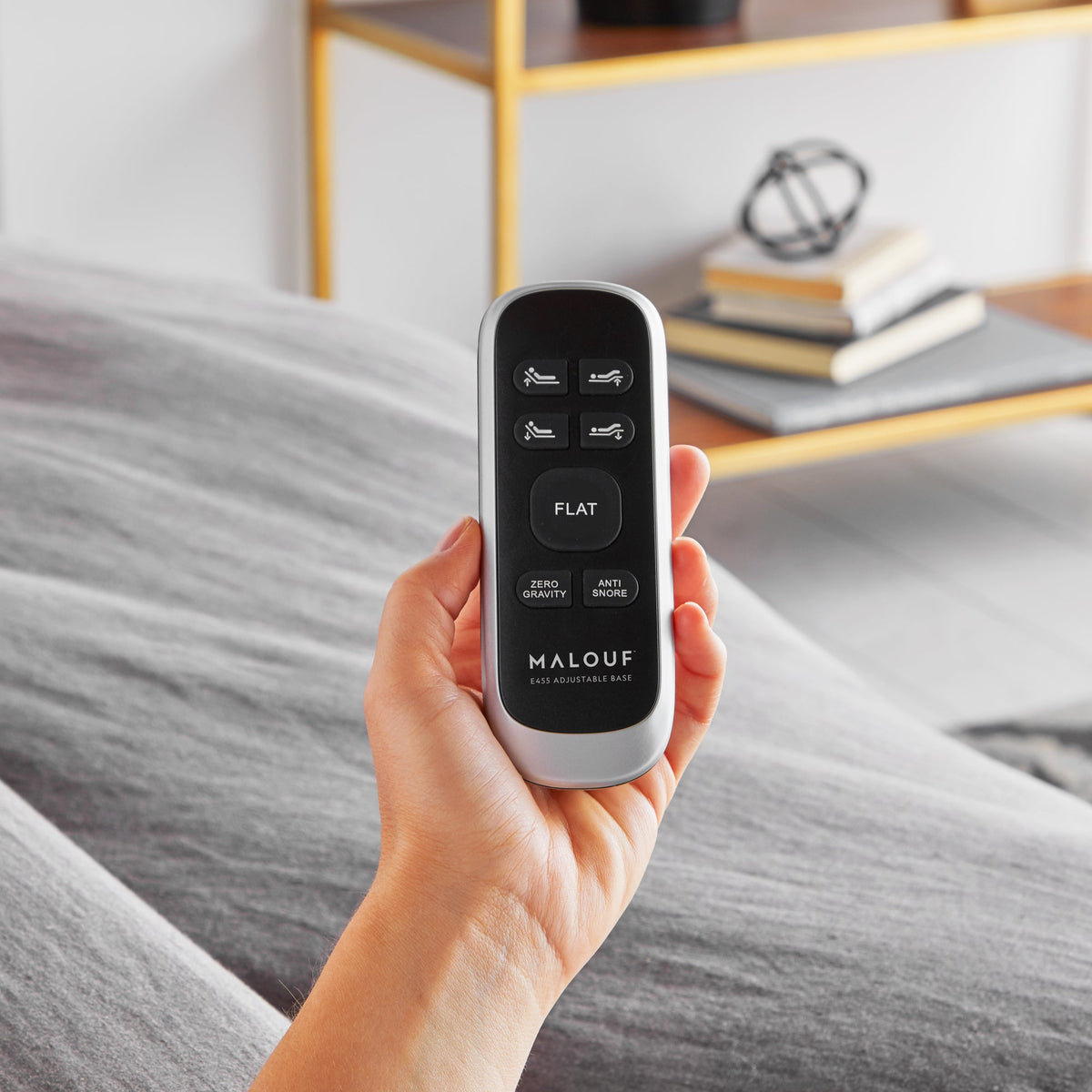 Malouf E455 Smart Adjustable Bed Base - Independent Head & Foot Tilt