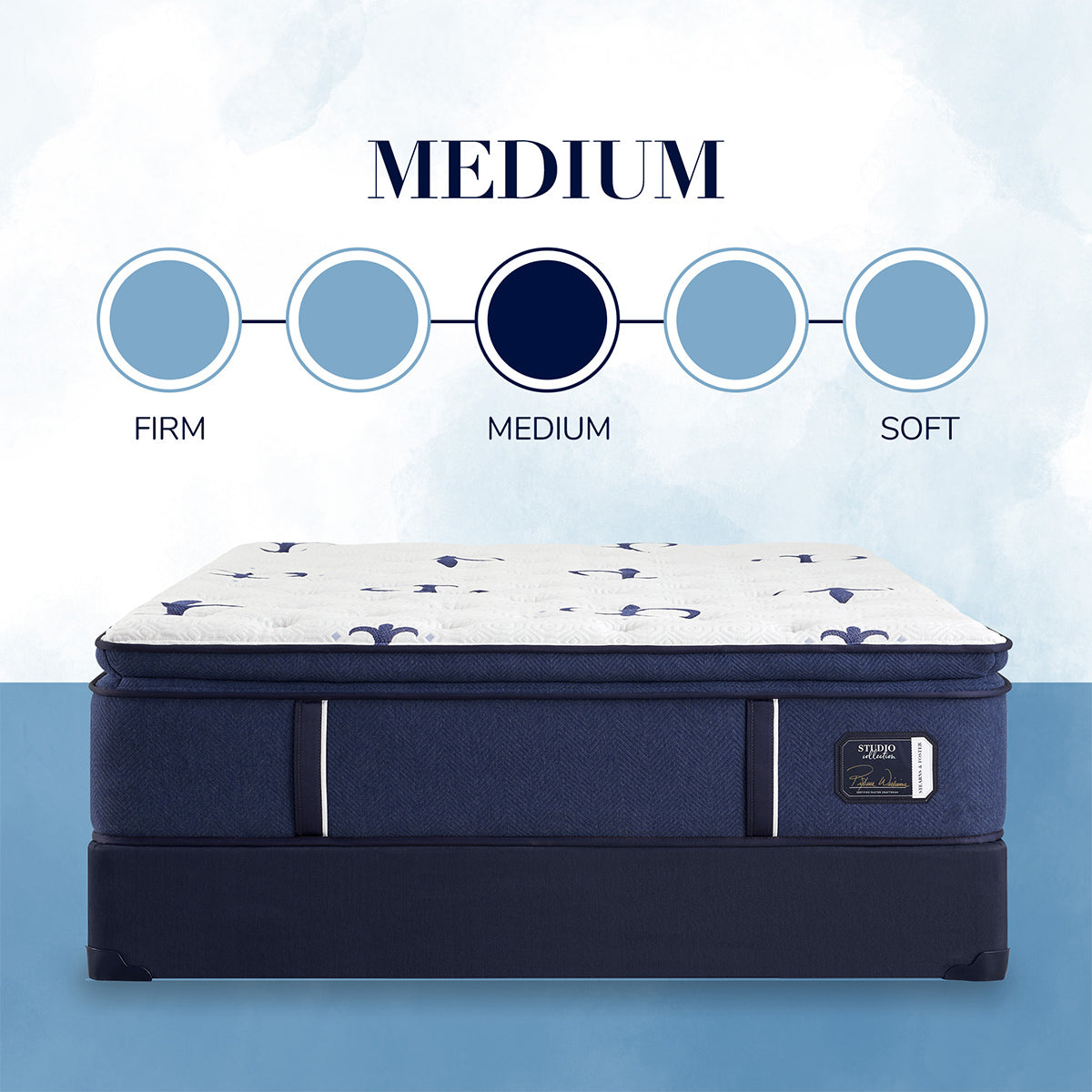 Stearns & Foster Studio Medium Euro Pillow Top Mattress