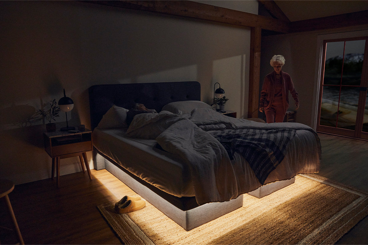 The Dawn House Bed - Adjustable Base Split King Ivory - Floor Model
