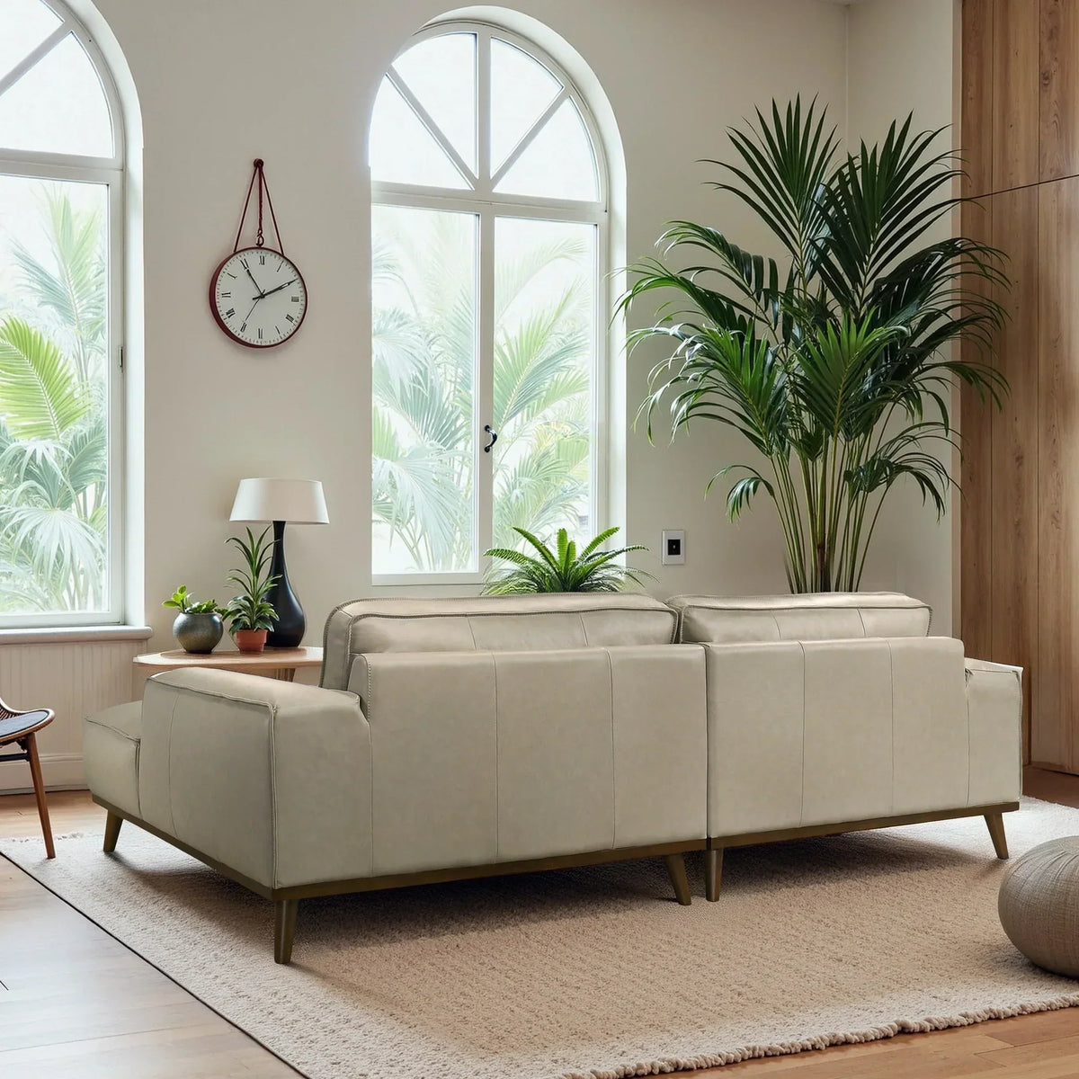 Wildwood Top-Grain Leather Sectional
