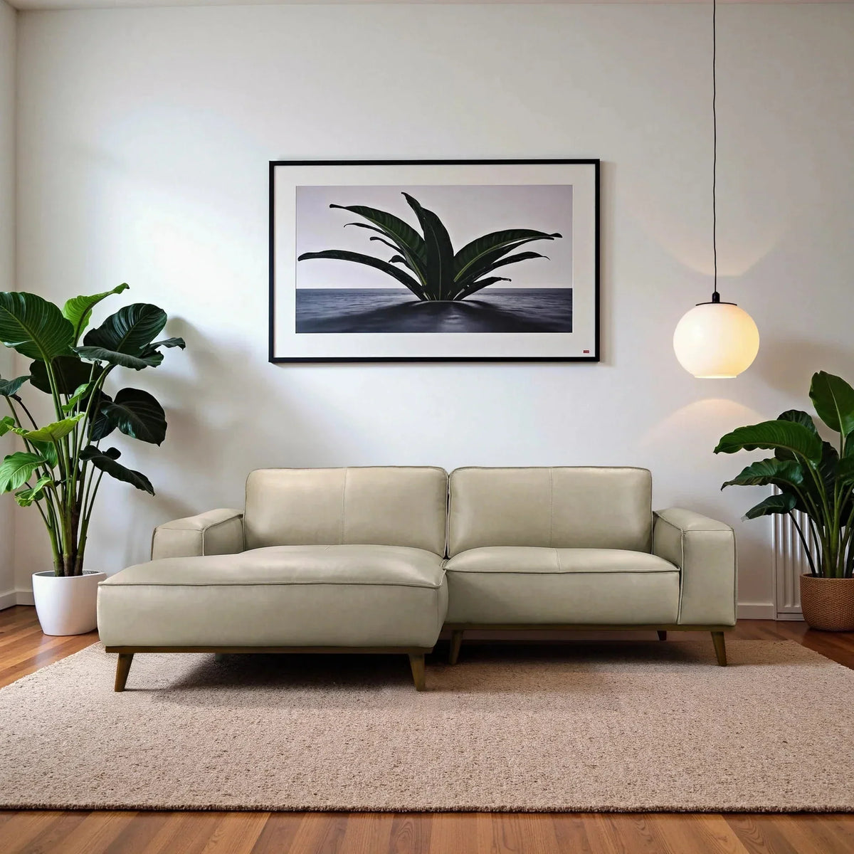Wildwood Top-Grain Leather Sectional