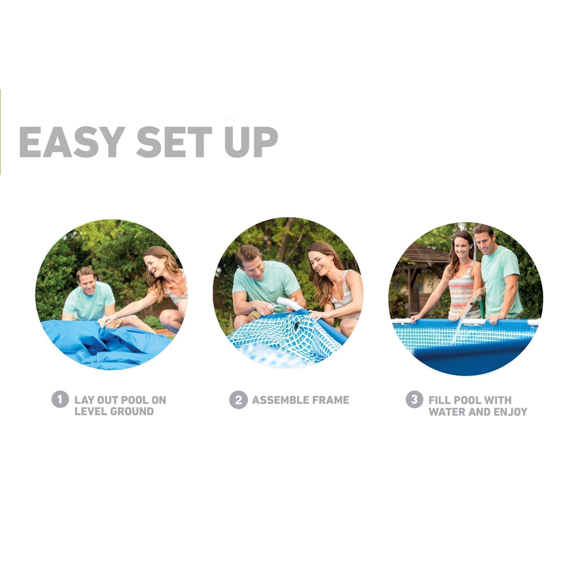 INTEX 12'x30" Metal Frame Swimming Pool with Filter Pump & Pool Cover (2-Pack) image 9