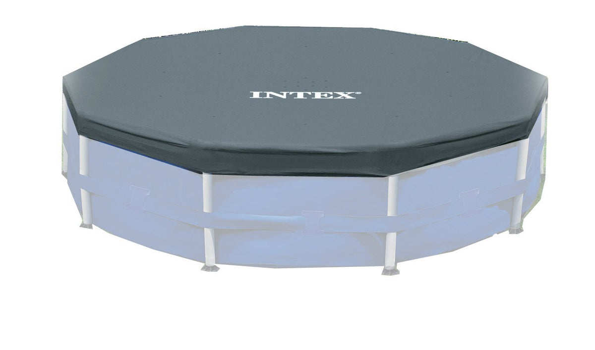 INTEX 12'x30" Metal Frame Swimming Pool with Filter Pump & Pool Cover (2-Pack) image 11