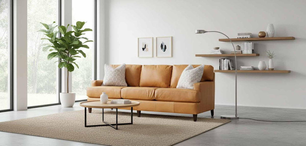 Effie Leather Sofa