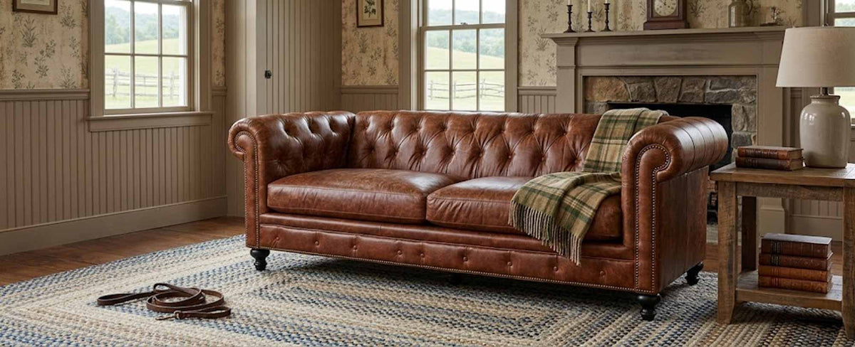 Jude Leather Loveseat