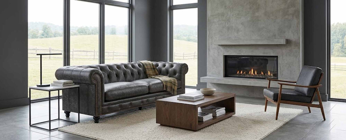 Jude Leather Loveseat