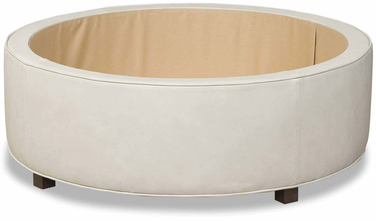 Lulu Leather Storage Ottoman