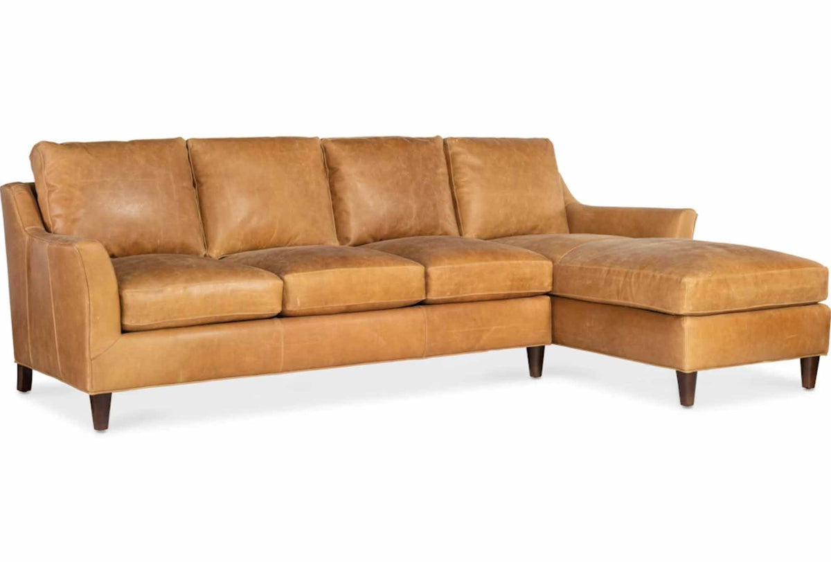 Marleigh Leather Sofa With Chaise