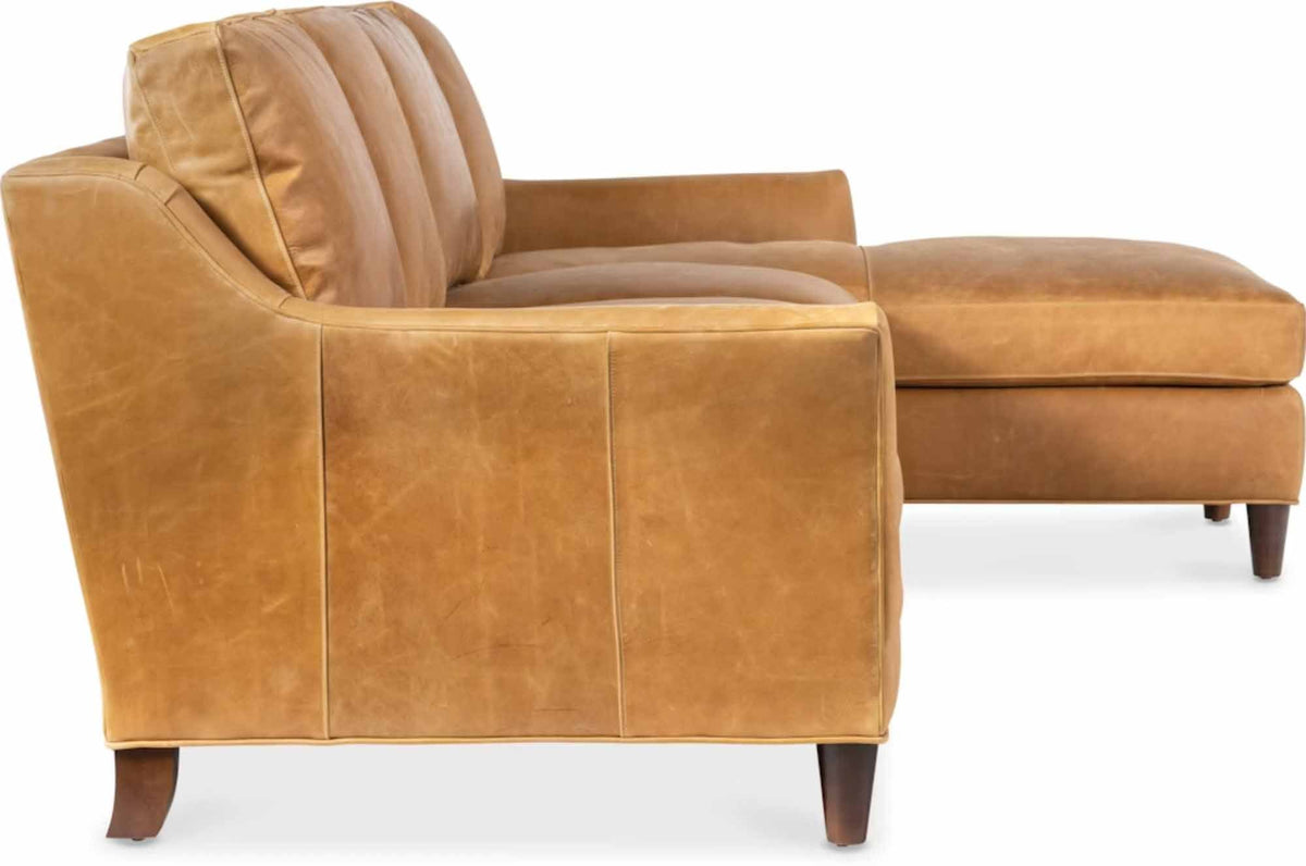 Marleigh Leather Sofa With Chaise