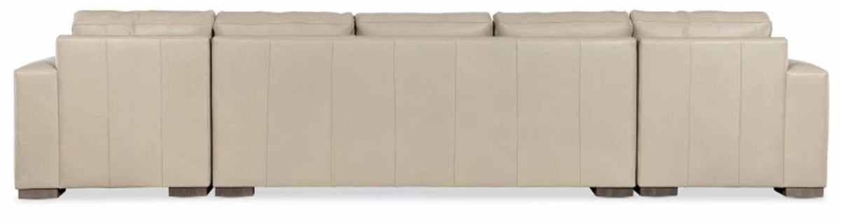 Donovan Leather Sofa With Chaise