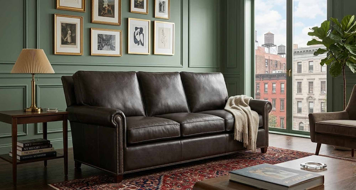 Rita Leather Sofa