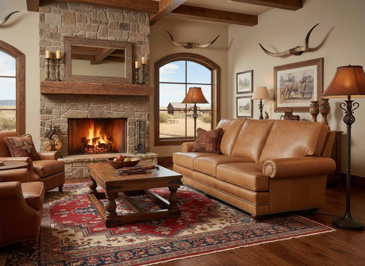 Bon Aire Leather Sofa