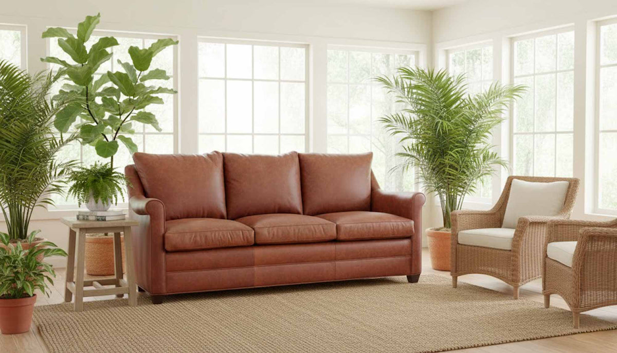 Ella Leather Loveseat