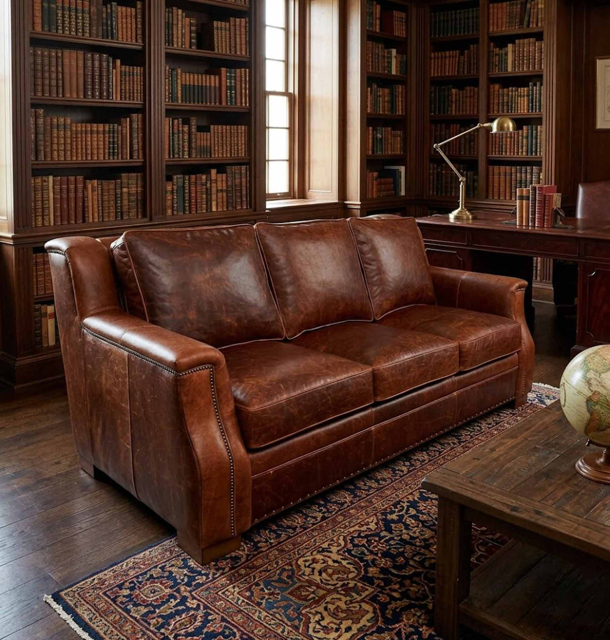 Mario Leather Sofa