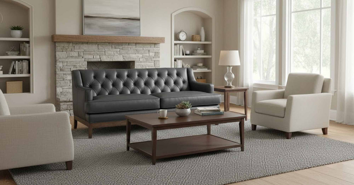 Elliot Leather Sofa