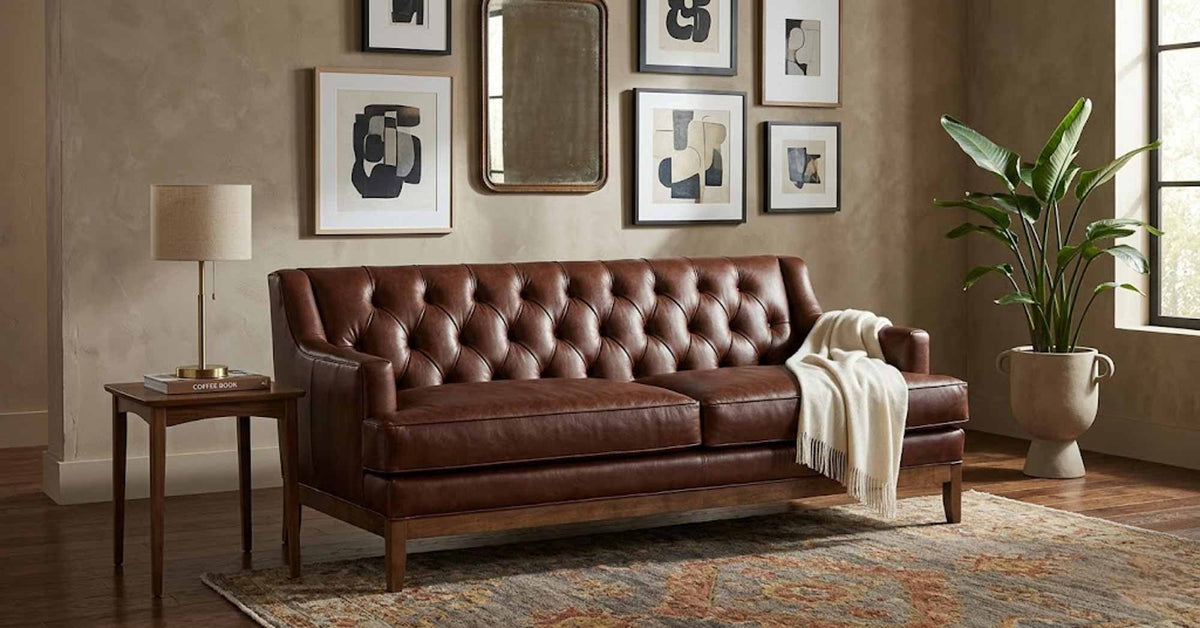 Elliot Leather Sofa