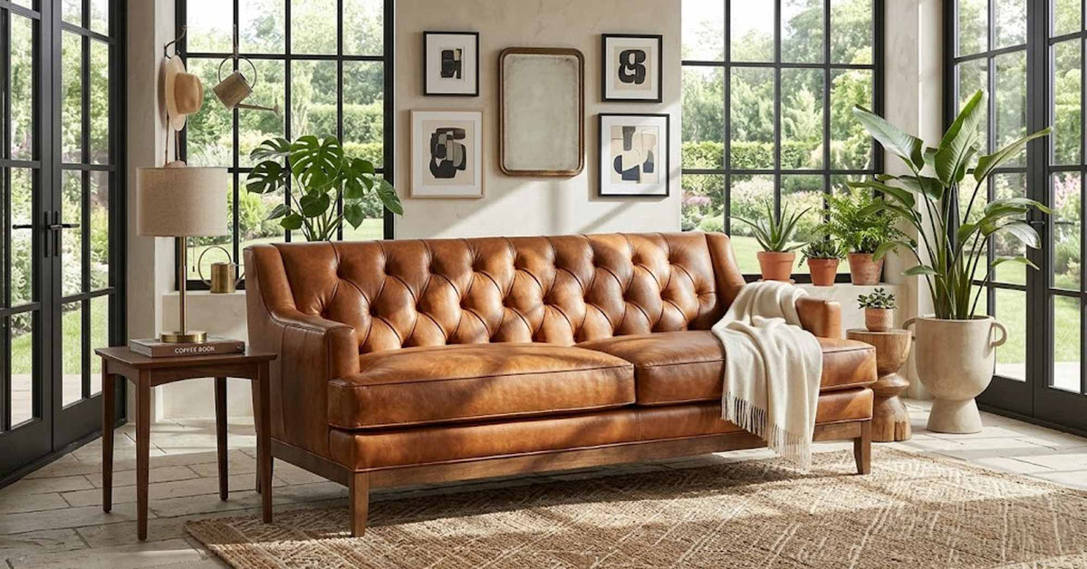 Elliot Leather Sofa