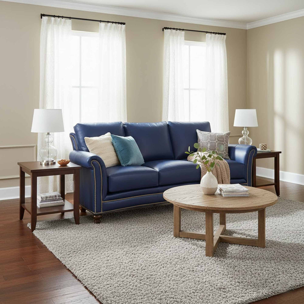Davis Leather Sofa