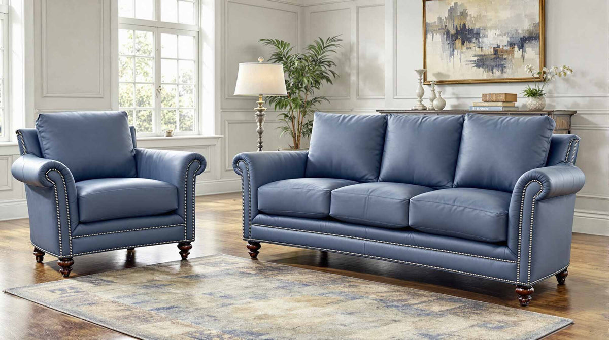 Davis Leather Sofa