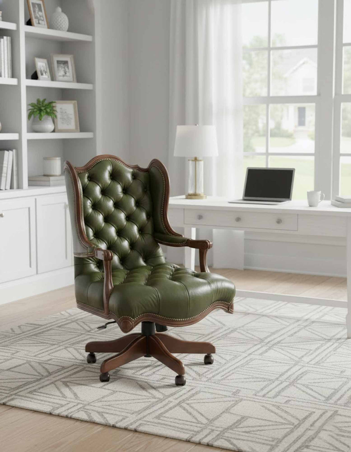 Arthur Leather Tufted Executive Chair