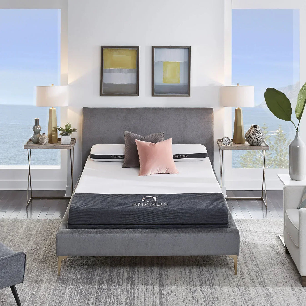 Bedplanet 12" Ananda Pearl & Gel Memory Foam Mattress – Cooling & Edge Support