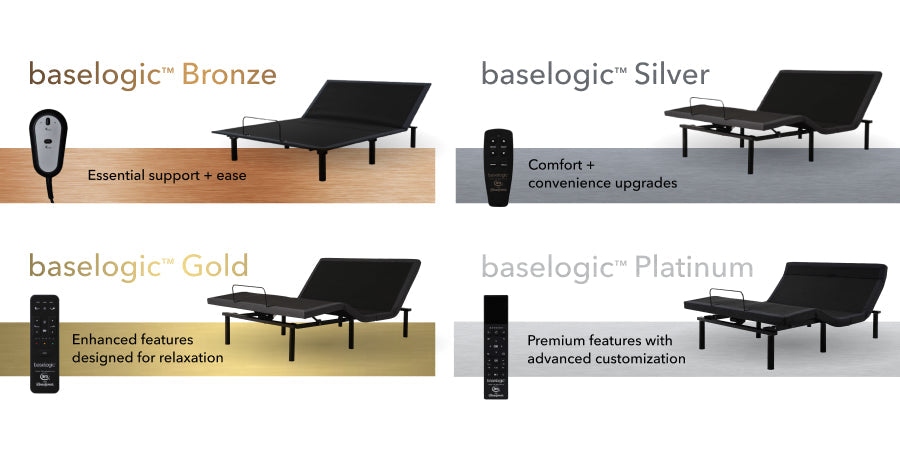 Beautyrest baselogic™ Silver Adjustable Base – Head & Foot Lift