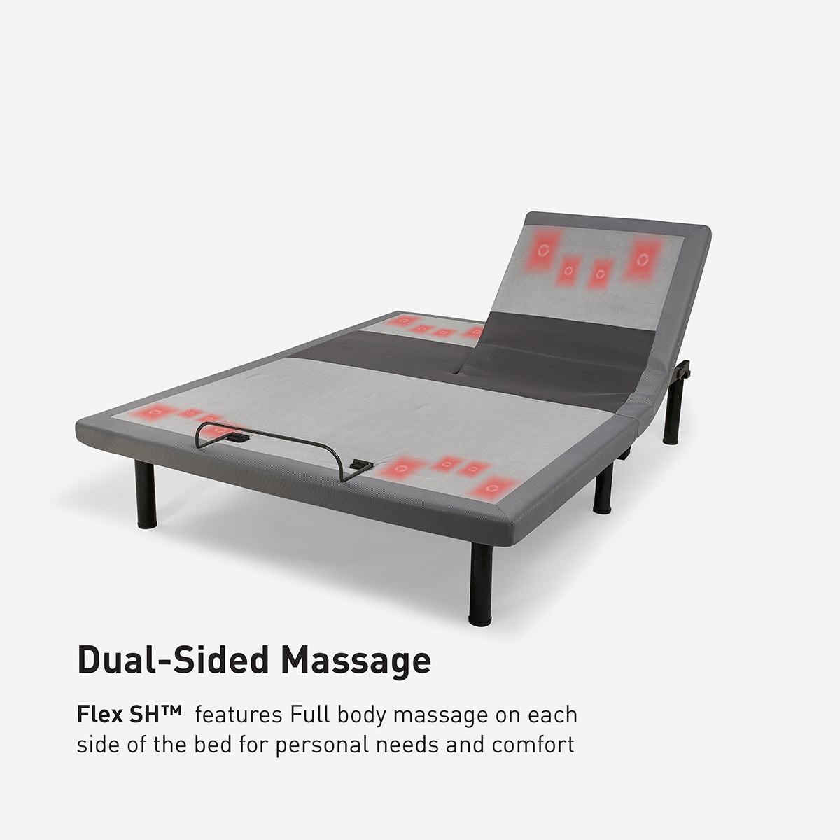 Bedgear Flex SH Split Head Adjustable Base - Lumbar Support & Bluetooth Audio