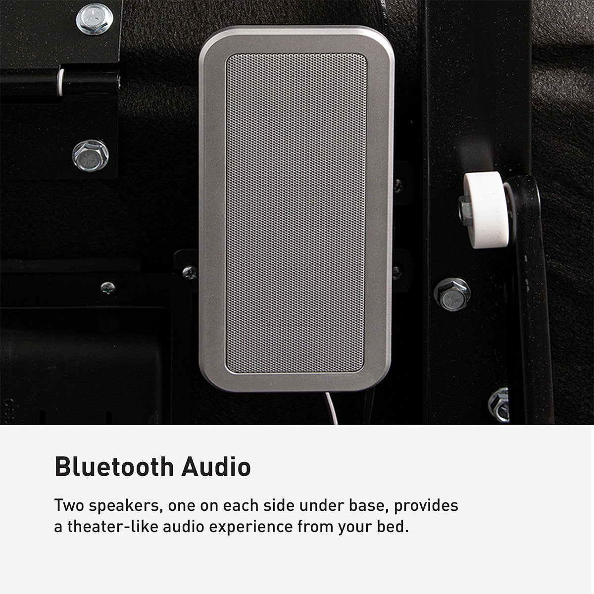 Bedgear Flex LSX Adjustable Base - 4-Motor Articulation with Bluetooth Audio & Massage