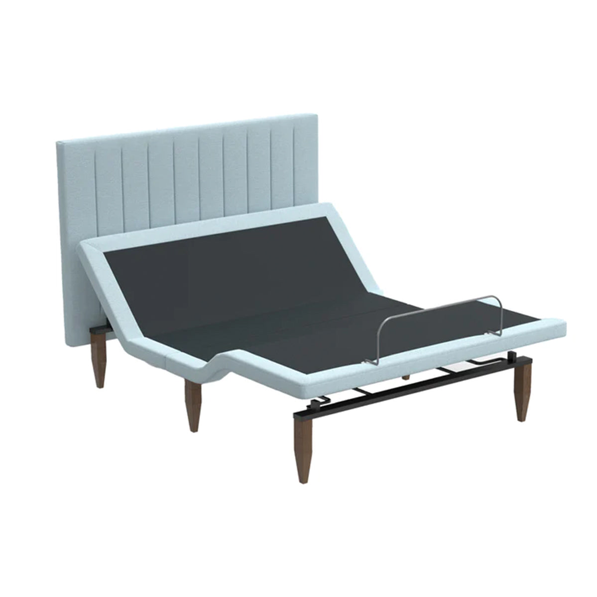 Bedplanet Alex Adjustable Base with Headboard - Zero-Clearance & Wireless Remote