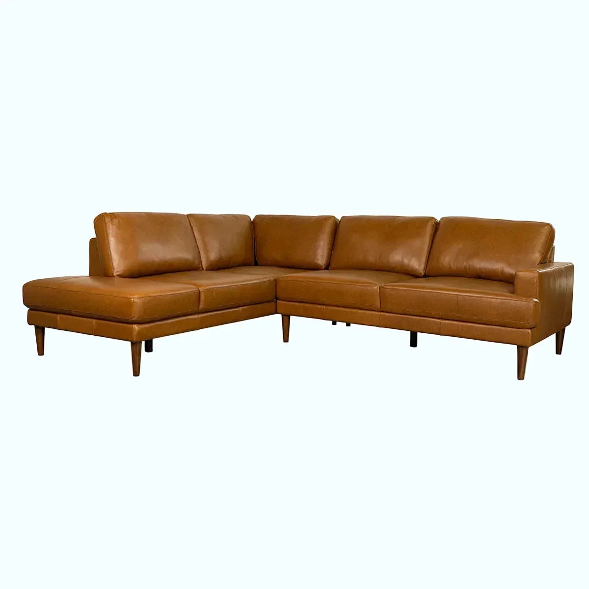 Corbin Top-Grain Leather Sectional