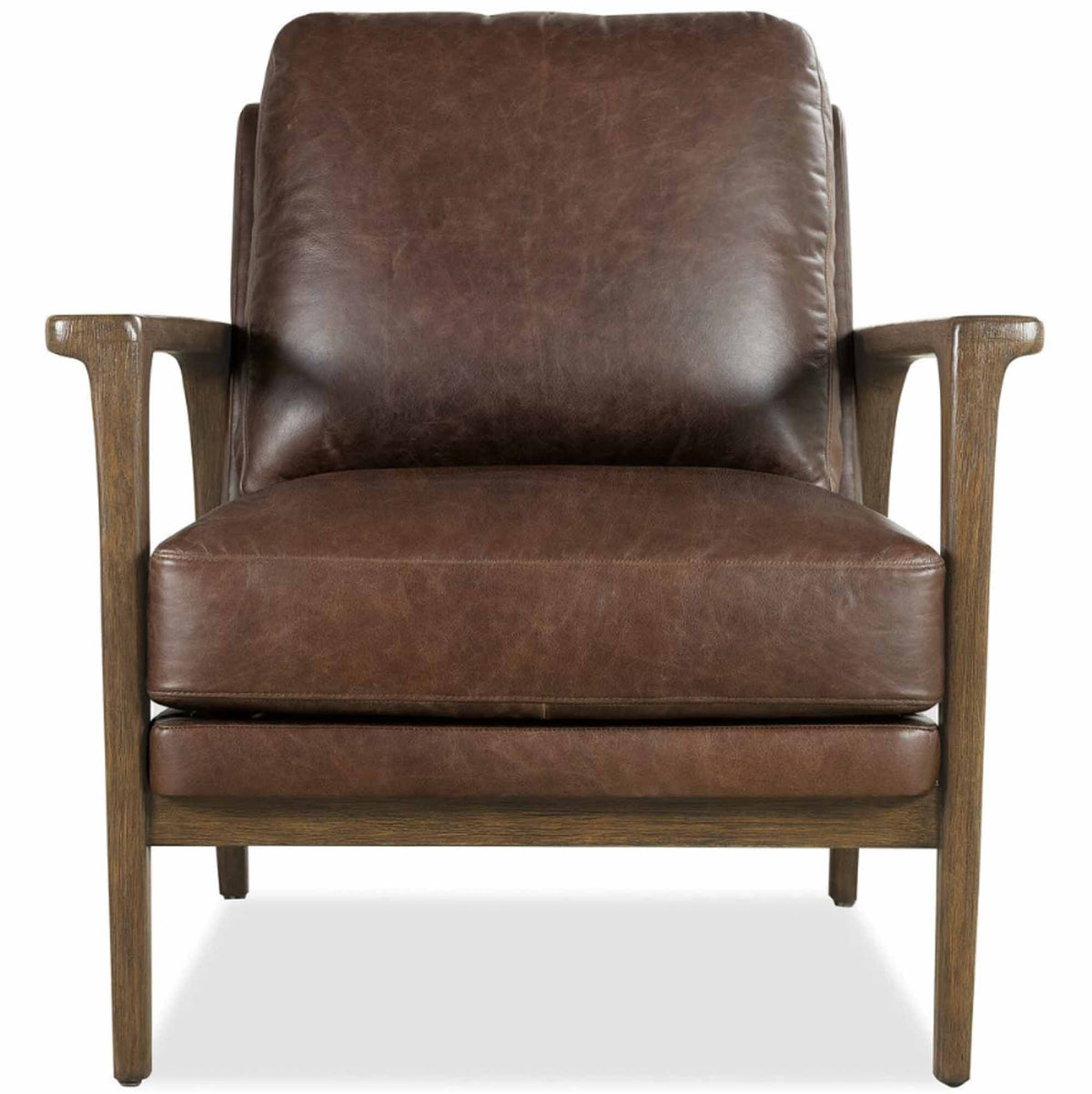 Ashland Leather Chair In Brown