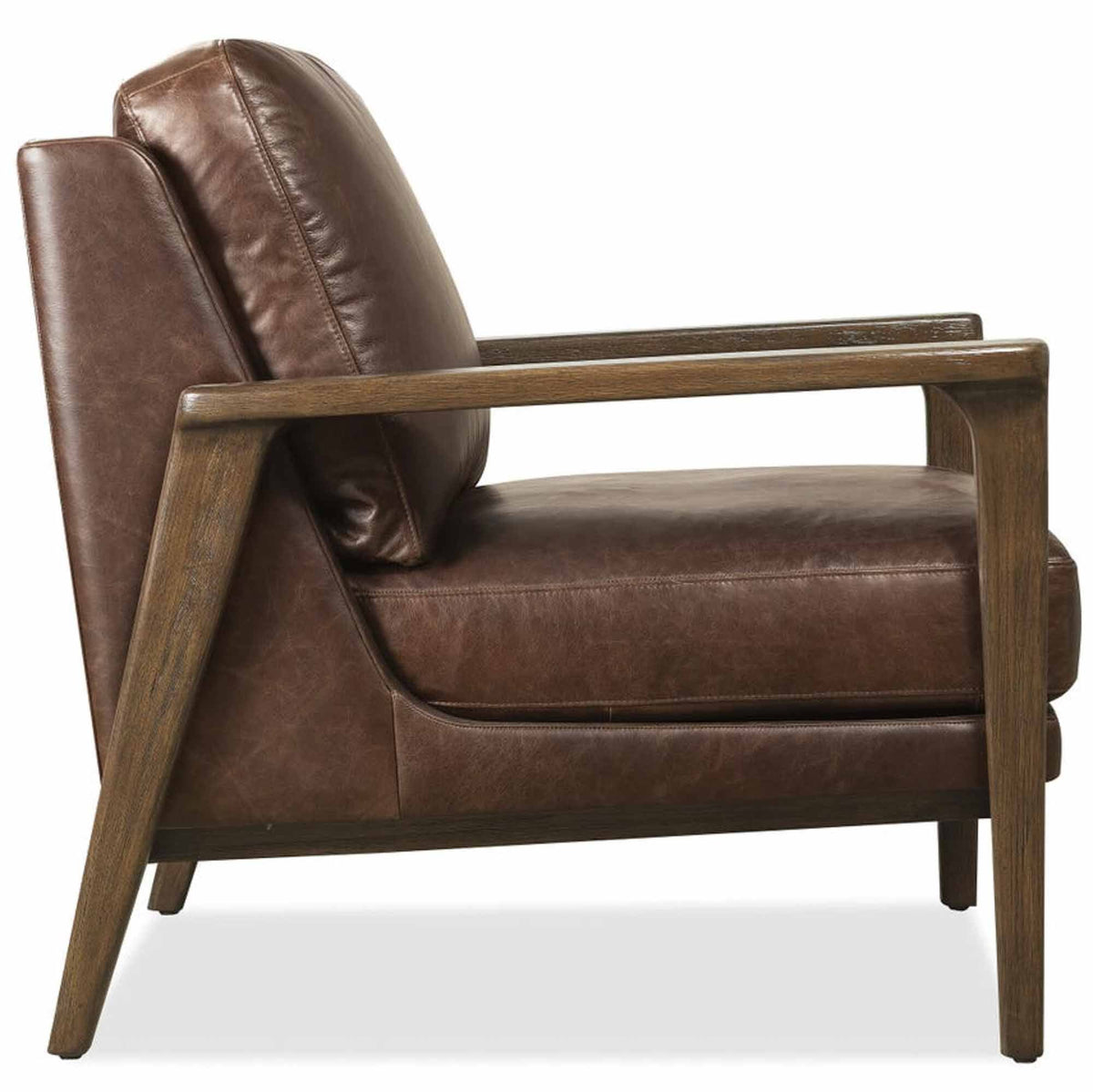Ashland Leather Chair In Brown