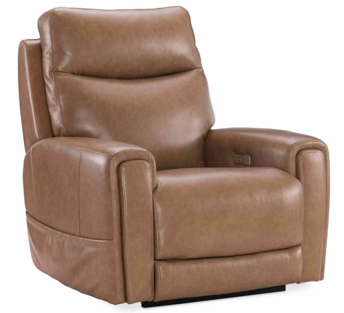 Raze Leather Power Lift Recliner With Articulating Headrest And Lumbar In Light Brown