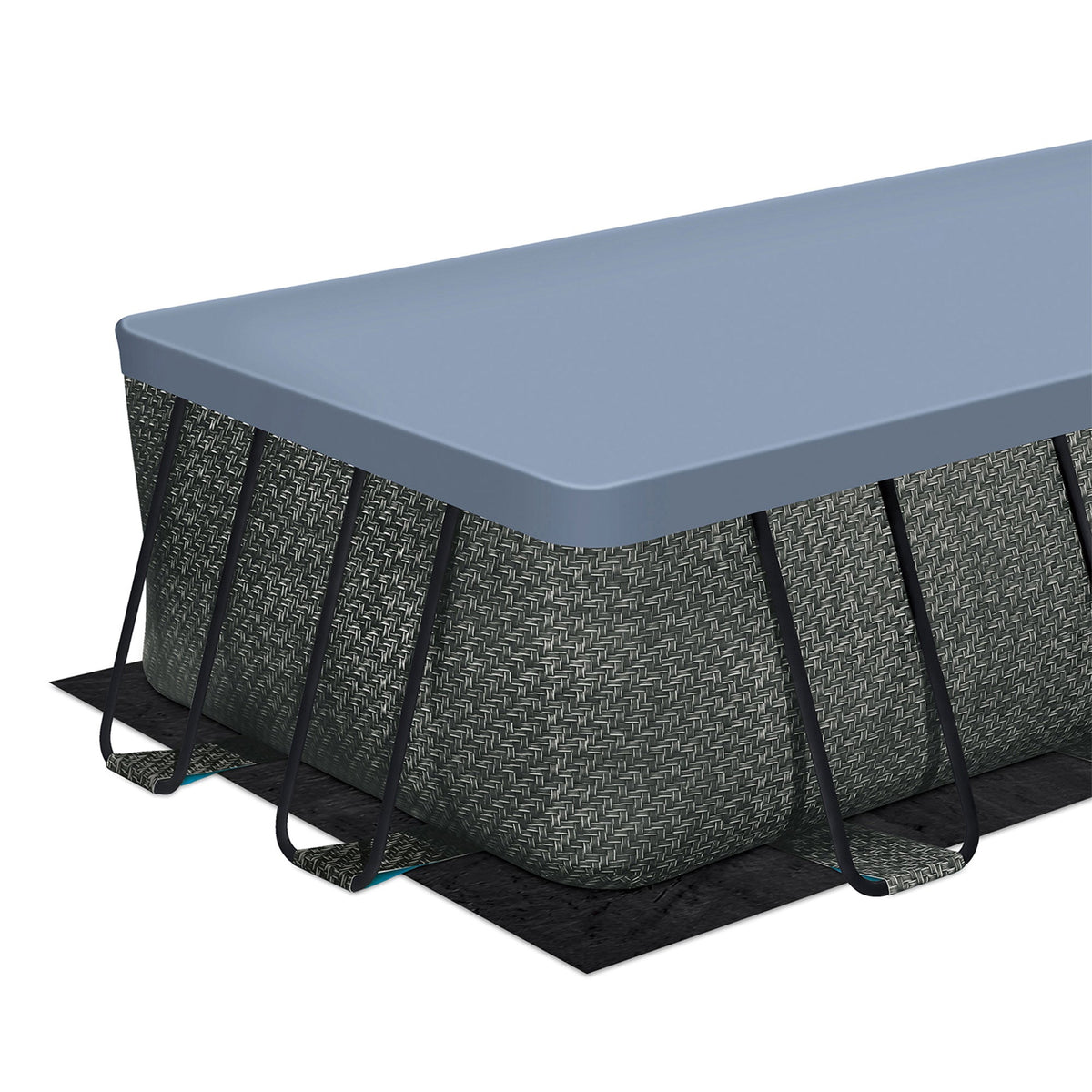 Funsicle 18' x 9' x 52" Oasis Rectangular Swimming Pool Set with 18' Cover image 11