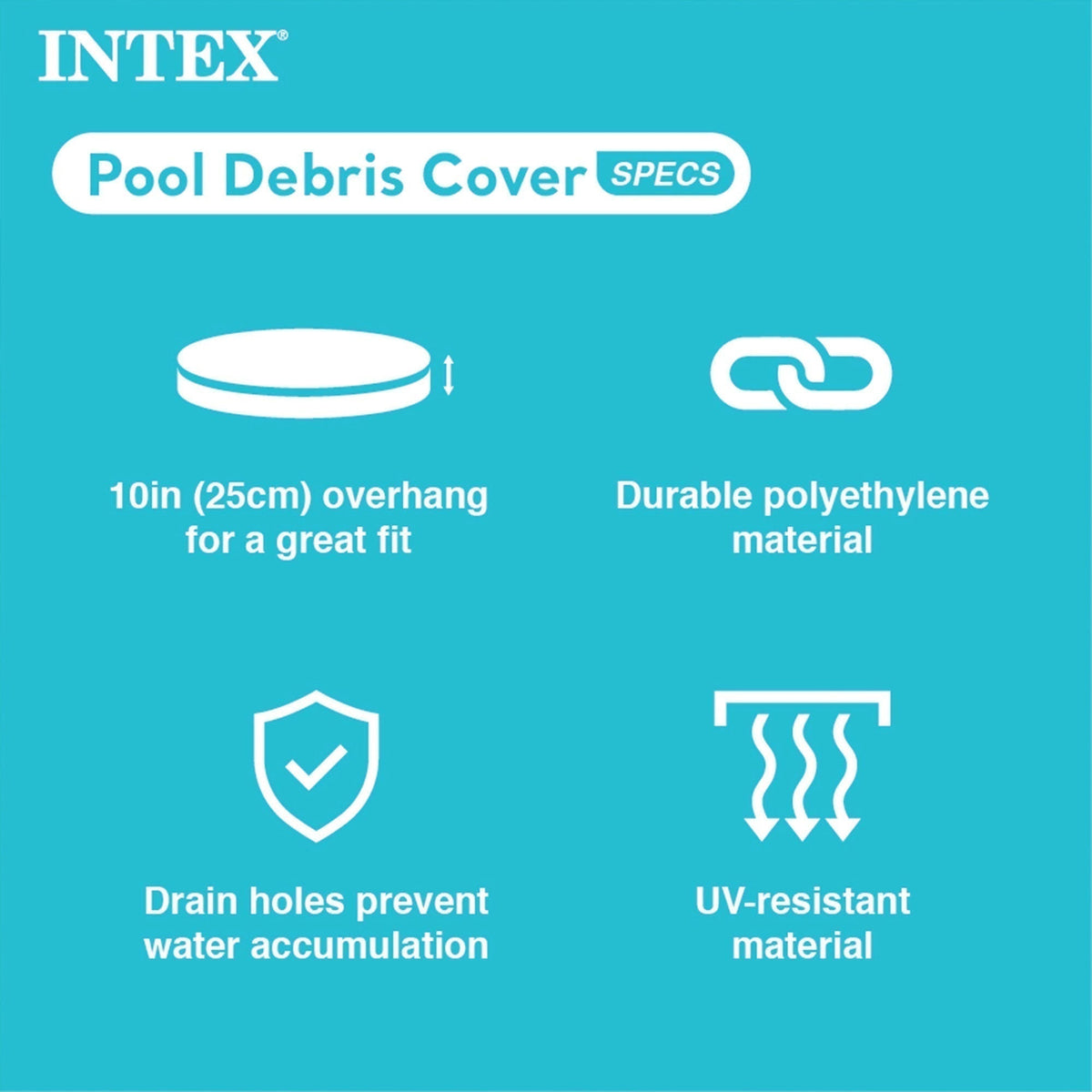 INTEX 12' x 30" Metal Frame Above Ground Pool, Filter, Cover, & Maintenance Kit image 6