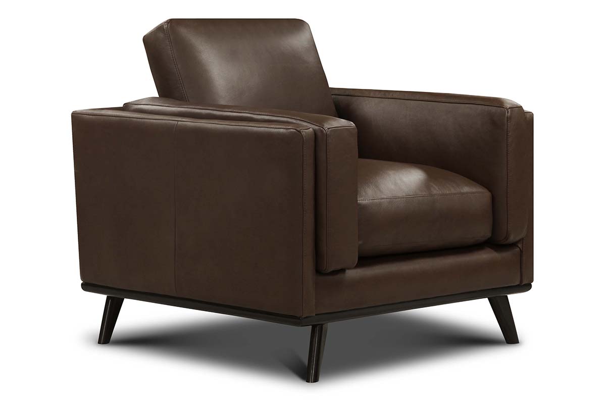 Jude Mid-Century Modern Leather Sofa Collection