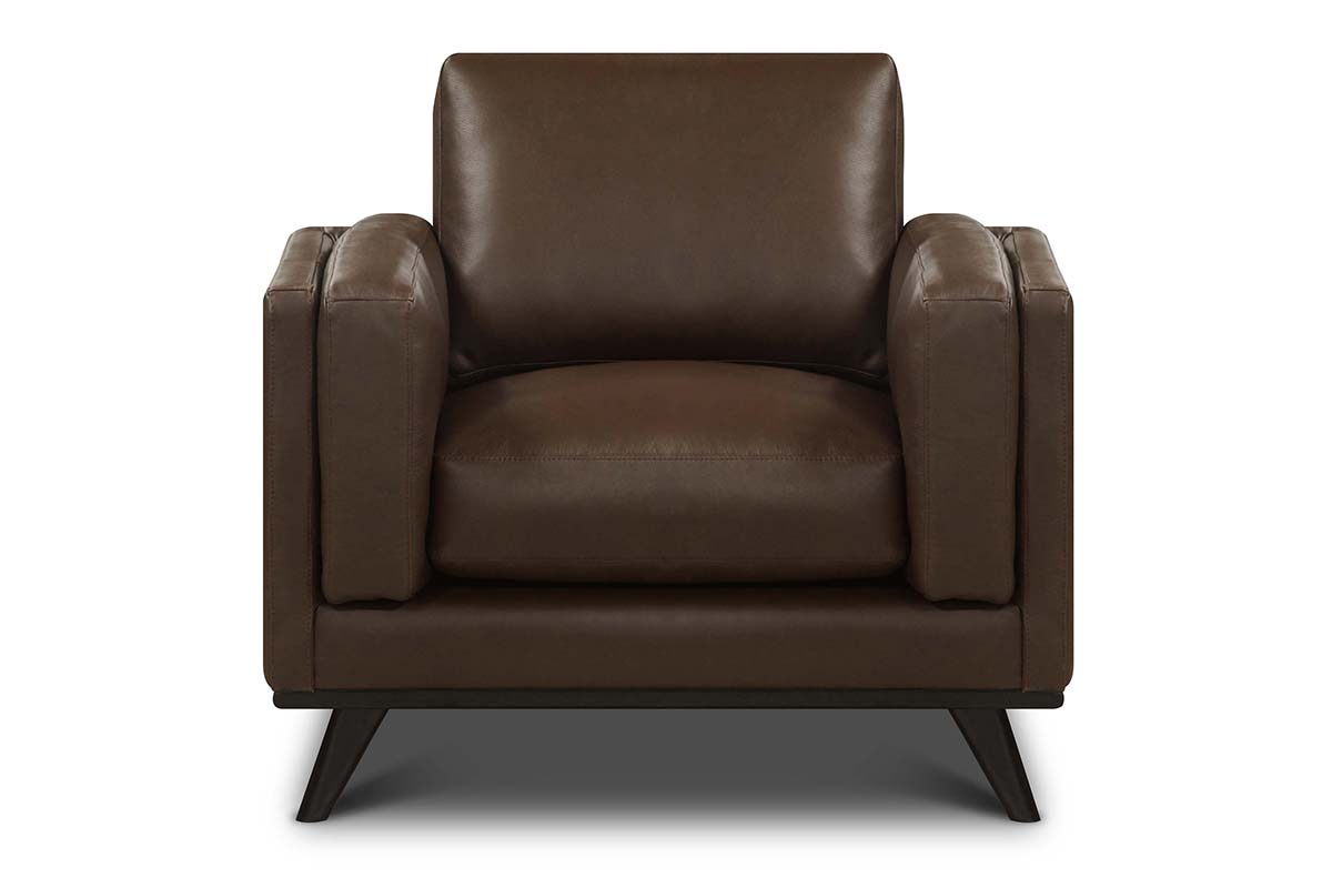 Jude Mid-Century Modern Leather Sofa Collection