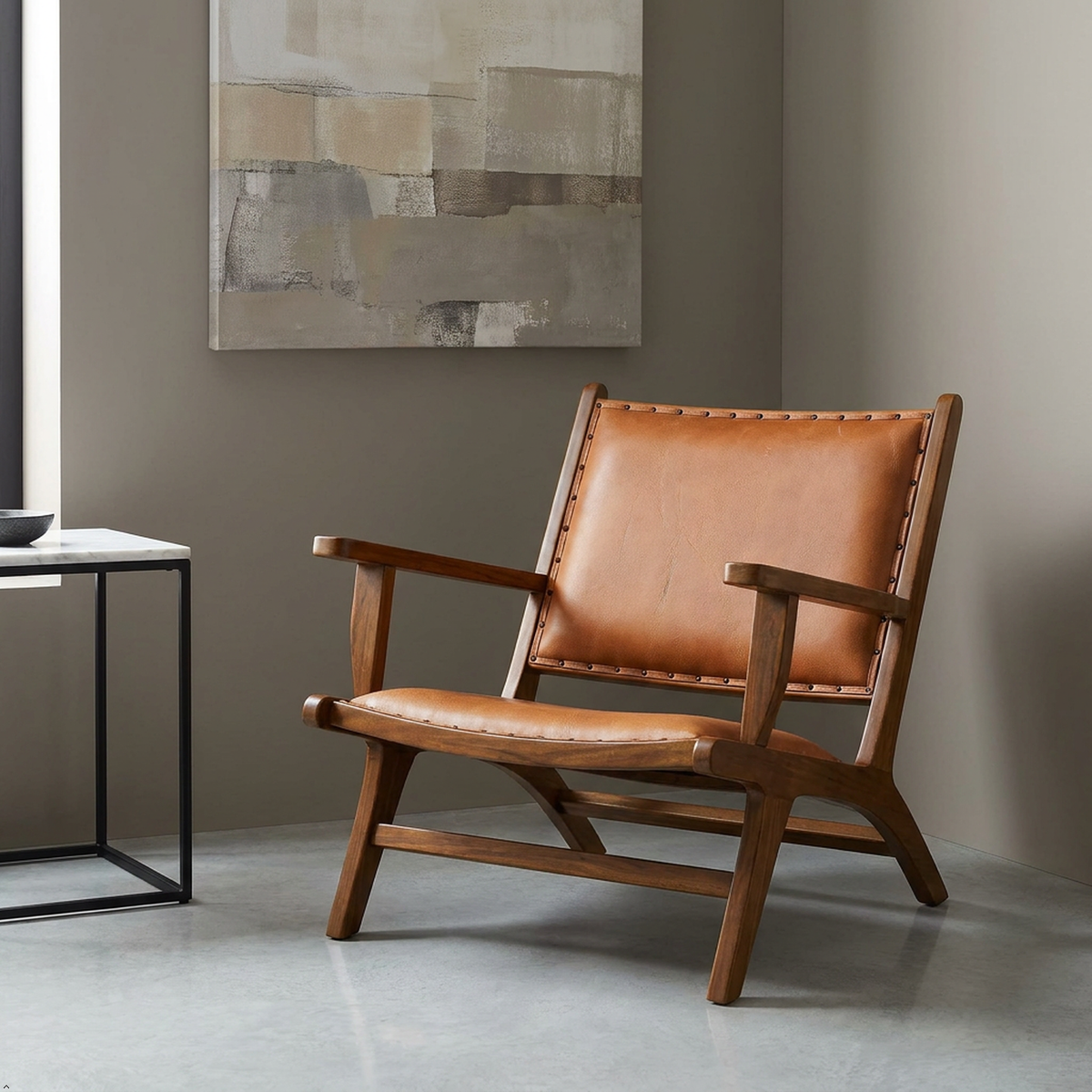 Daniel Tan Leather Armchair