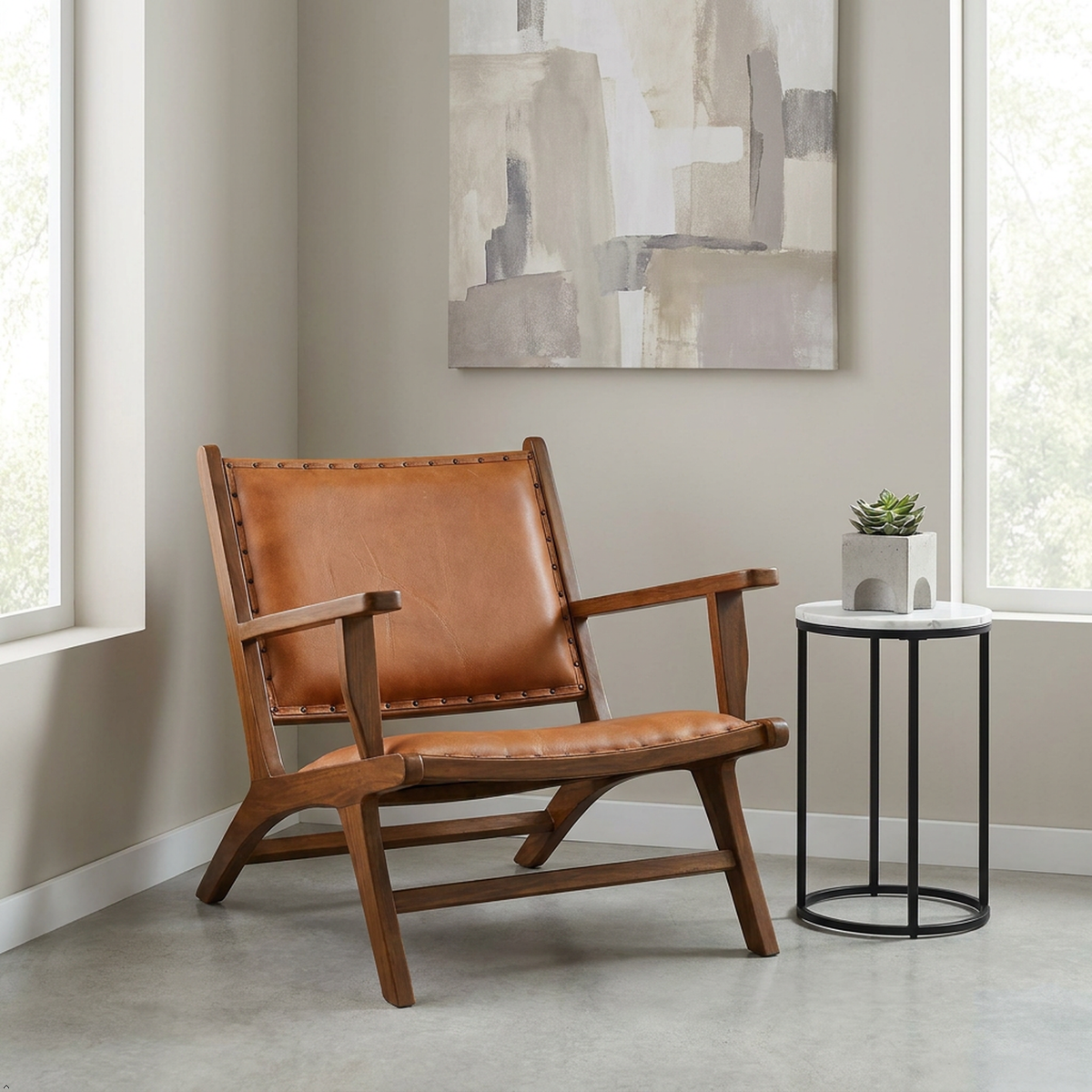 Daniel Tan Leather Armchair