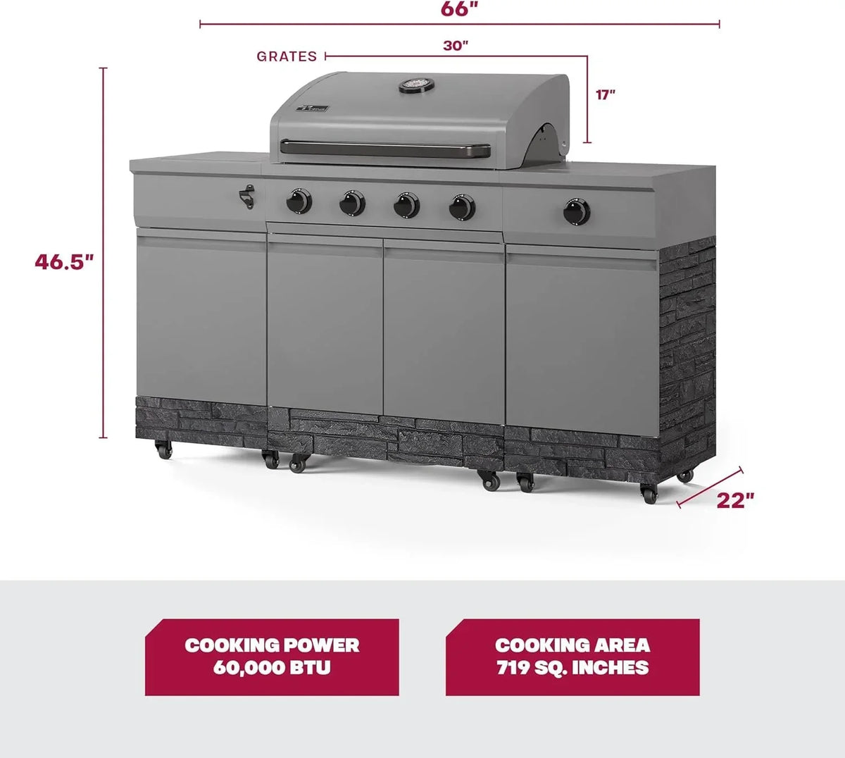 TYTUS Fresno Series 5 Burner Grills TDT-021