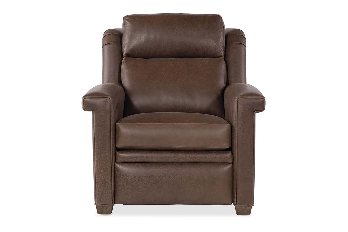 Dale Leather Power "WALL HUGGER" Pillow Back Living Room Reclining Chair