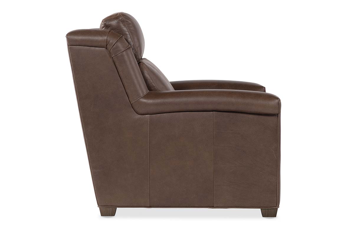 Dale Leather Power "WALL HUGGER" Pillow Back Living Room Reclining Chair