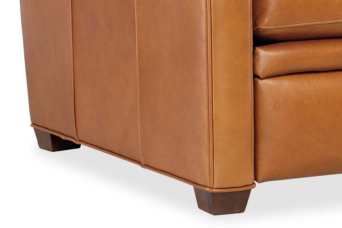 Dale Leather Power "WALL HUGGER" Pillow Back Living Room Reclining Chair