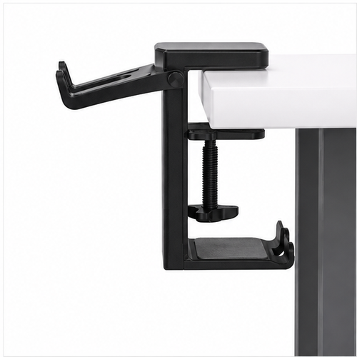 2-in-1 Gaming Headset Stand – Adjustable Rotating Desk Holder