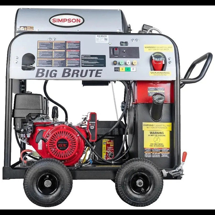 Simpson BB65106 Big Brute Professional 4000 PSI (Gas-Hot Water) Pressure Washer – UK Fast Gas