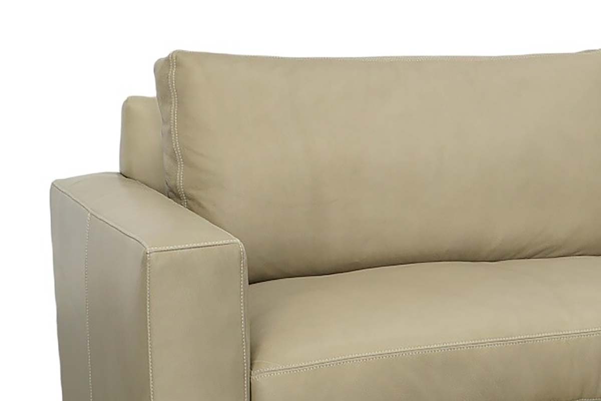 Jasper Bench Seat Track Arm Leather Sofa Or Sleeper Sofa