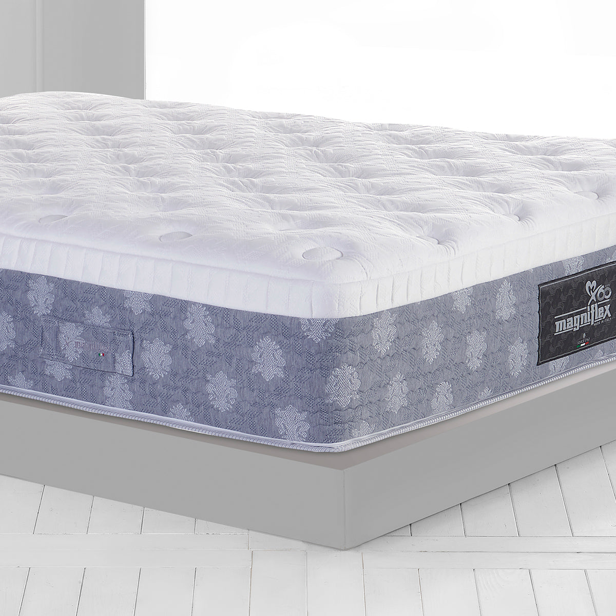 Magniflex Dolce Vita Dual 12-Inch Luxury Mattress – Innovative Dual Core Customizable Comfort with Memoform, Elioform, and Temperature-Regulating Outlast® Fabric - Queen - Floor Model
