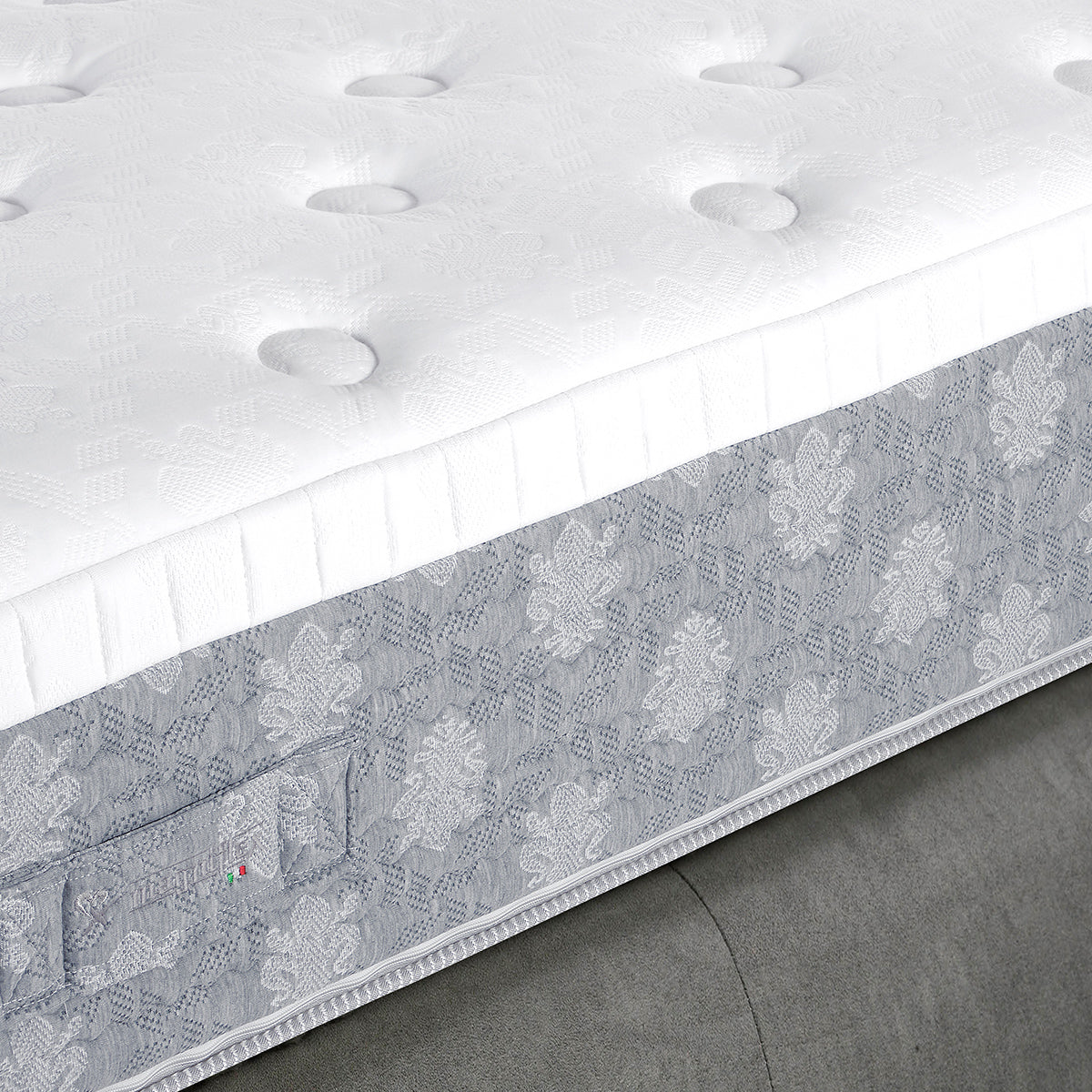 Magniflex Dolce Vita Dual 12-Inch Luxury Mattress – Innovative Dual Core Customizable Comfort with Memoform, Elioform, and Temperature-Regulating Outlast® Fabric - Queen - Floor Model